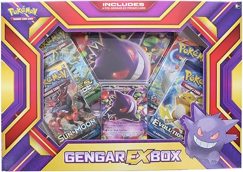 Pokemon TCG Gengar EX BoxJuego de cartas 4Booster Packs