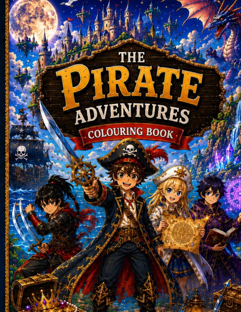 The Pirate Adventures: Set Sail on an Epic Colouring Adventure