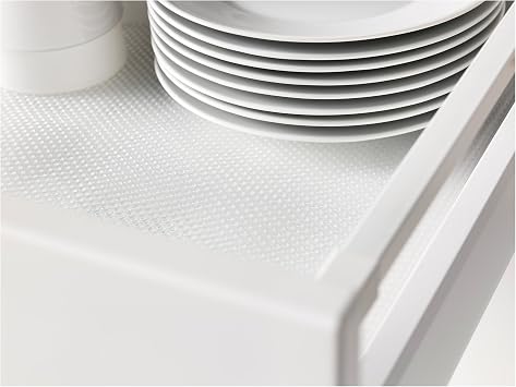 IKEA Variera Shelf Liner Drawer Mat and Multipurpose Scissors, Clear - [4 PACK ROLL + SCISSORS]