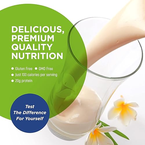 Miniatura 4 de WellnessPro Batido de reemplazo de comidas Balanced Nutrition para hombre, fórmula específica en polvo para hombres, 15 porciones, sabor vainilla,