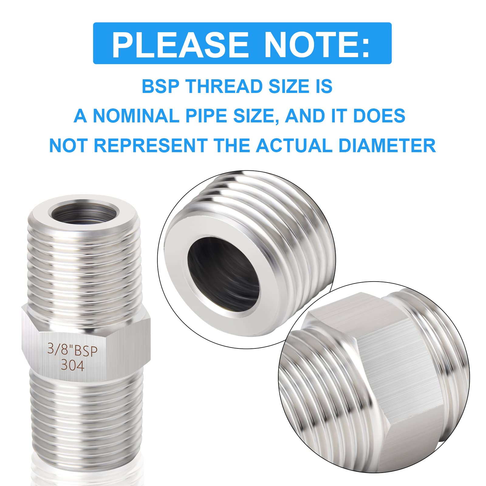 5/8" BSP R1, R2 Und 4SP Feste Klemmringverschraubung Mit Außengewinde