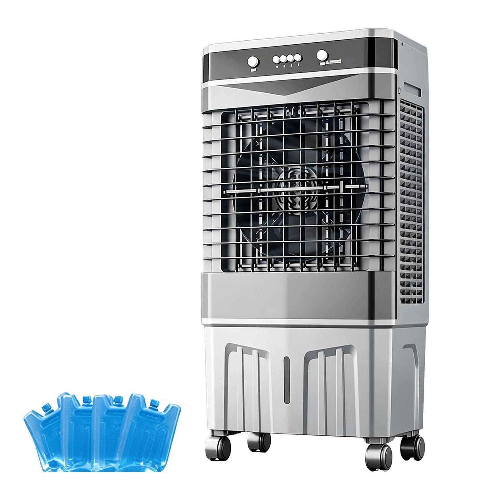Djjyctnm One Color Portable Air Conditioners, Swamp Cooler With Button 3 Speeds, 4 Ice Packs