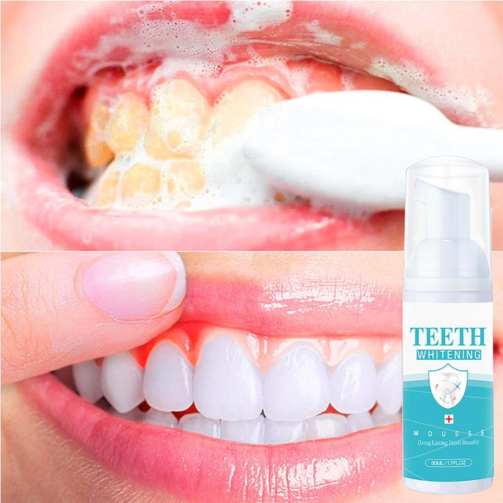 2 Pcs Teethaid Mouthwash, Calculus Removal, Teeth Whitening, Healing Mouth, Nature Teeth Whitening Foam Toothpaste, Stain Removal, Oral Care,natural Mouth Wash Water