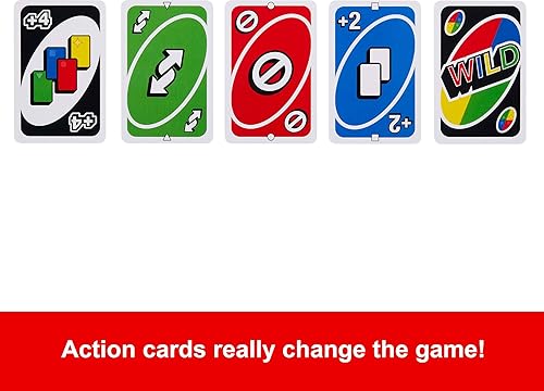 Miniatura 4 de Mattel Games UNO - Juego de cartas en lata de viaje y almacenamiento para niños, adultos y noches y fiestas familiares, baraja accesible y