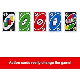 Mattel Games UNO Card Game in Travel & Storage Tin for Kid, Adult & Family Nights & Parties, Color Blind Accessible & Customizable Deck (Amazon Exclusive)