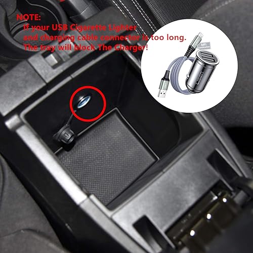 Miniatura 5 de JOJOMARK Compatible con Jeep Wrangler JK y JKU Accessories 2011-2018 organizador de bandeja de consola central (bandeja de consola)