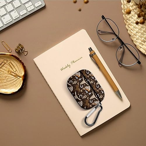 Miniatura 7 de Funda de diseño plano occidental para Airpods Pro (21 generación) con llavero, funda protectora completa a prueba de golpes, funda rígida de