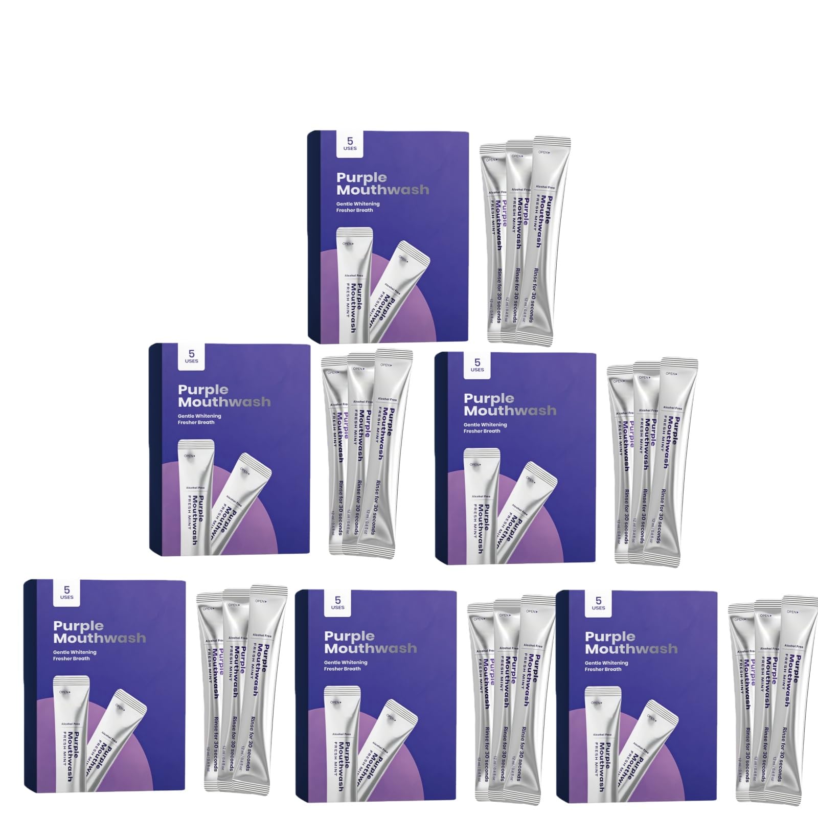 Purple Mouthwash Packets, Purple Teeth Whitening Mouthwash, | Stain Bagno Di Bocca Sbiancante,Bagno Di Bocca Sbiancante, Elimina Depositi & Rinfresca l'alito, Mouthwashes to