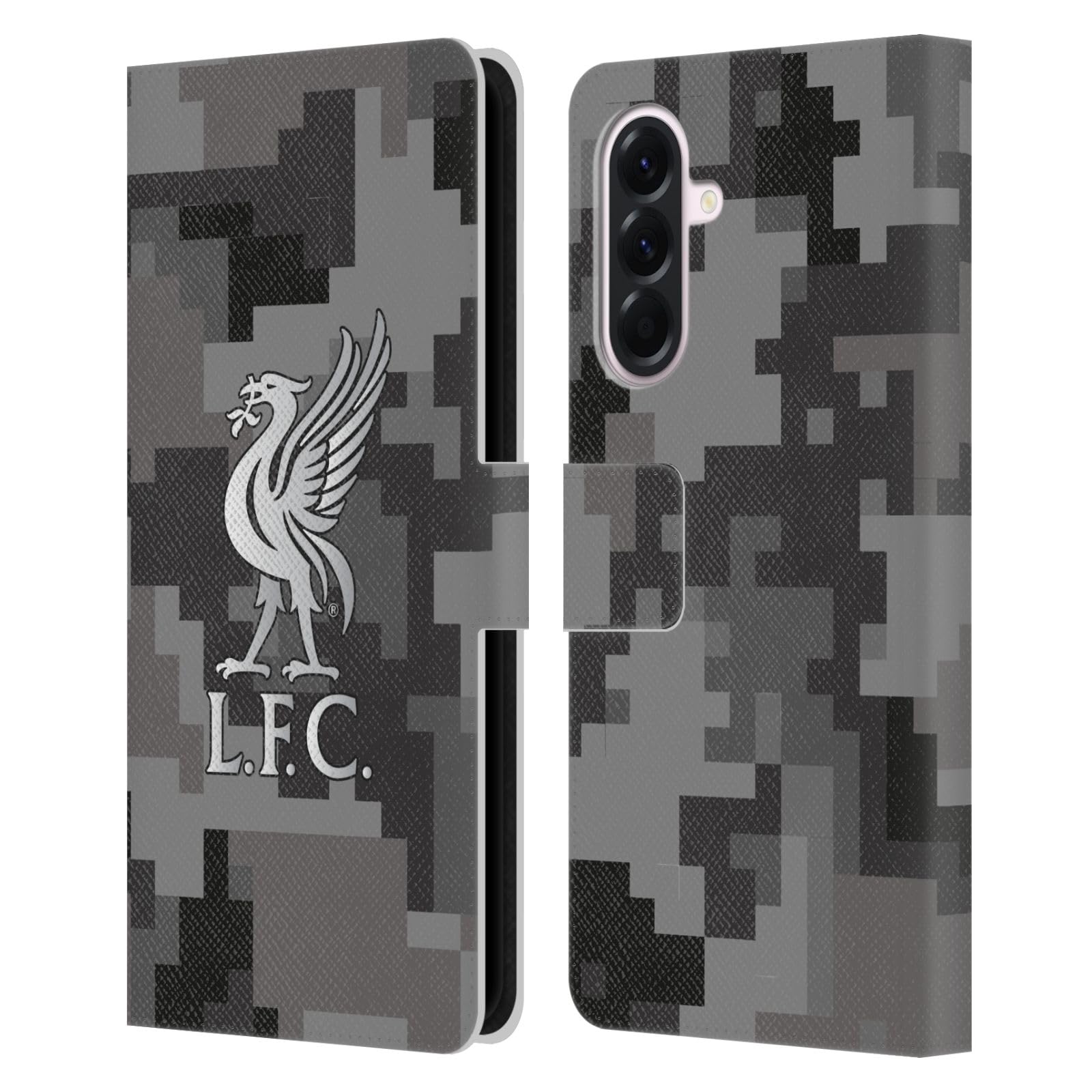Head Case Designs Officially Licensed Liverpool Football Club Away Colours Digital Camouflage Leather Wallet Case Compatible With Samsung Galaxy A56 5G