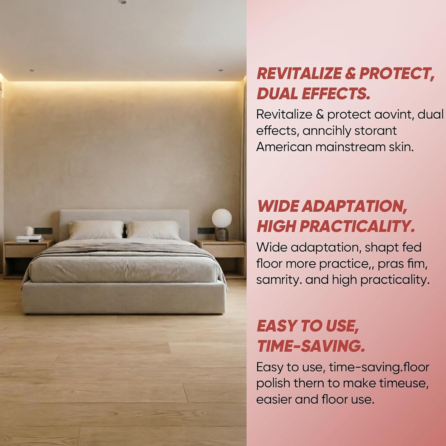 2PCS Floor Restore for Wood Floors, Floor Restore Cleaner Spray, Floor Polish for Shine Renewal & Protective Layer, Quick-Drying Protective Finish, for Tile, Shine Wood, Laminate, Vinyl, Bamboo