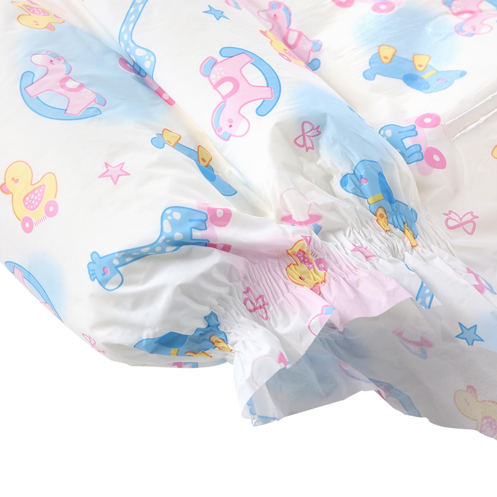 CutiePlusU 40 pañales para adultos con fuerte succión nocturna, Rocking Fun (L 37"-47")