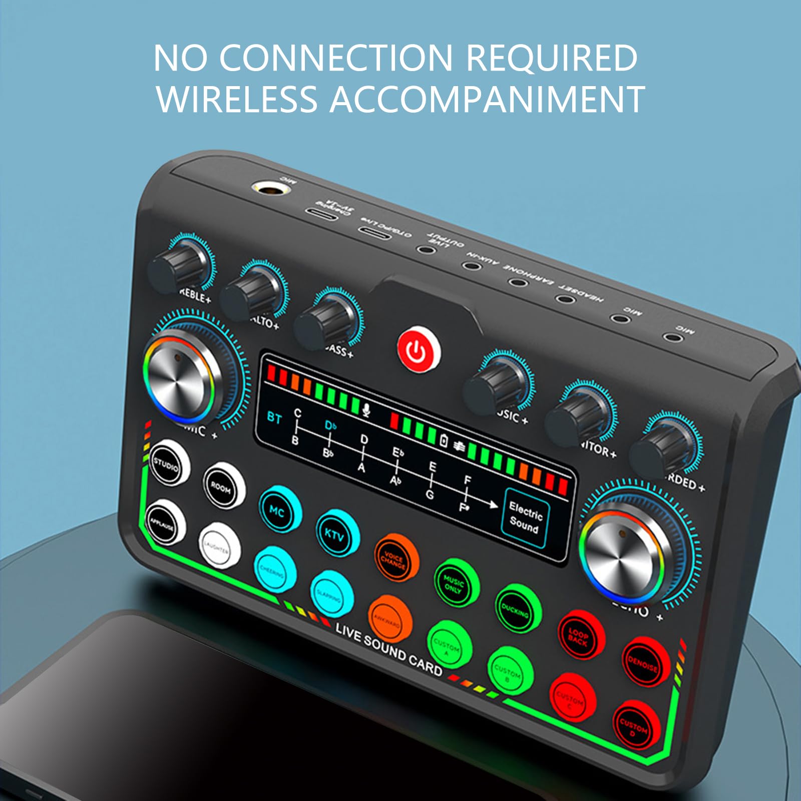 Scheda audio USB Trasmissione Live Scheda audio Avanzata Decodifica Acustica Facile Controllo Per Creatori di Contenuti E Musicisti Interfaccia Audio USB