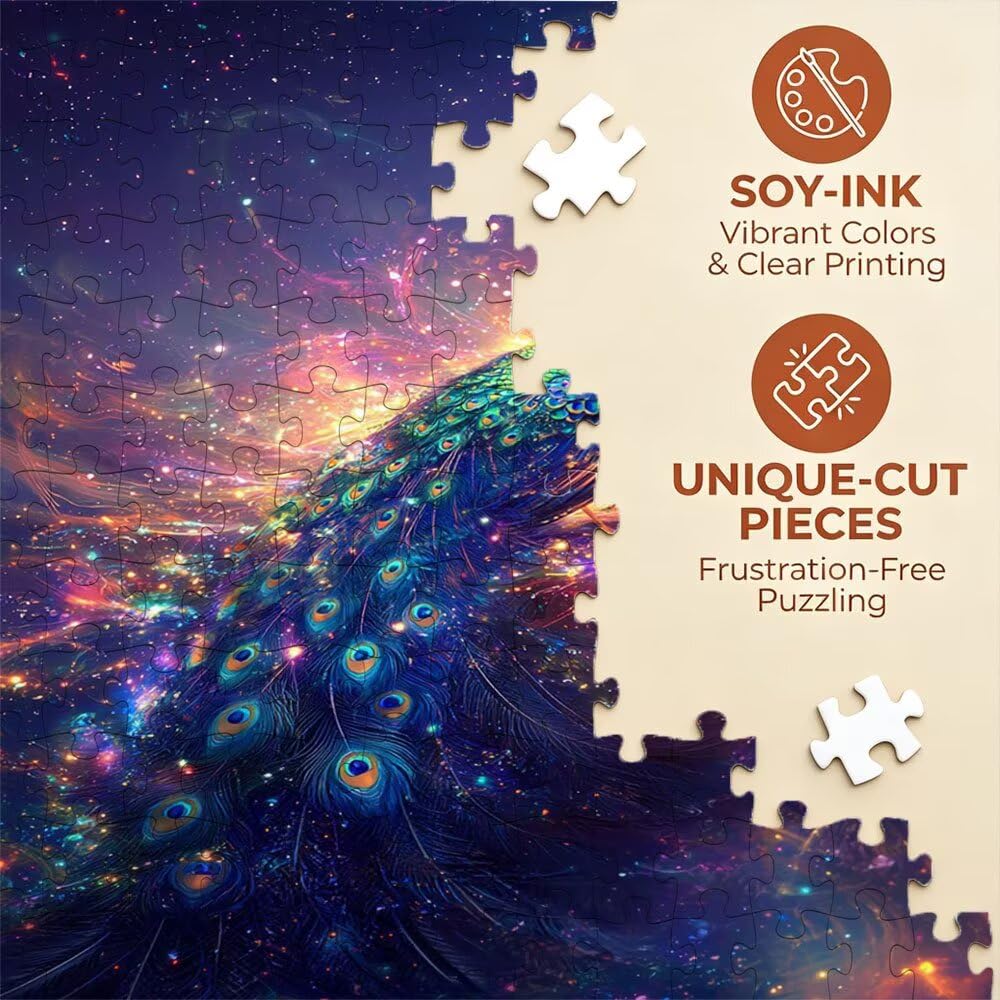 Puzzle 6000 Pezzi, Peacock Sogno 3D Puzzle per Adulti Impegnativo, Educa Puzzles Artistico, Divertente E Stimolante Puzzles Decorativo per La Famiglia, Regalo e Decorazione Pareti DX0YL6-695