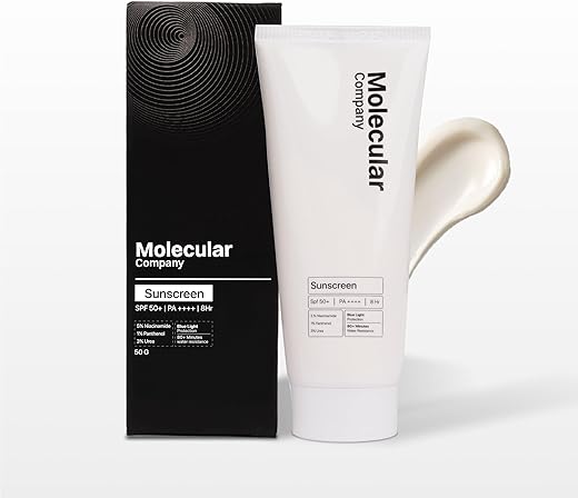 Molecular Company 5% Niacinamide Moisturizing Gel Sunscreen ,Spf 50+ Pa++++|Clinically Tested In Usa|For Oily, Dry, Sensitive, Combination, Dull,...