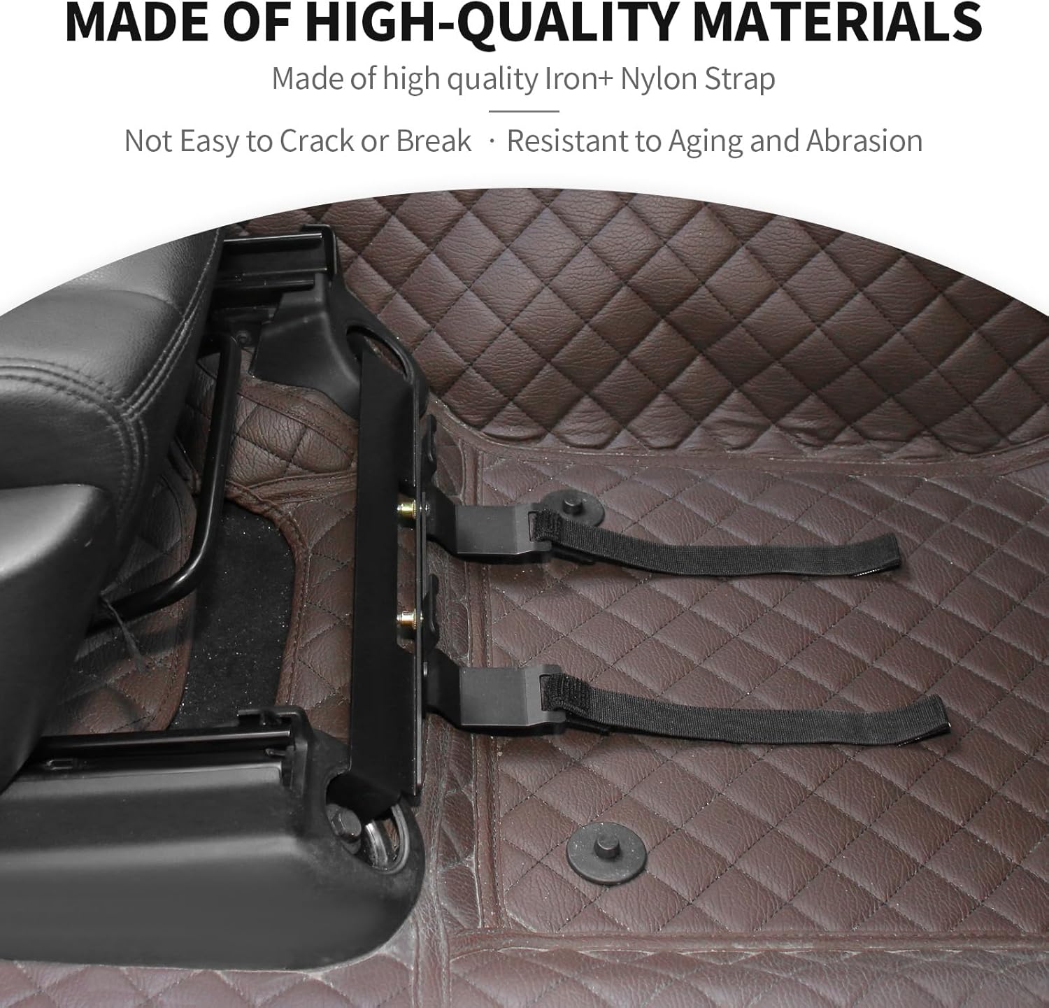 JeCar Under Front Seat Fire Extinguisher Bracket Mount Holder Compatible with Dodge Durango Accessories 2014-2025