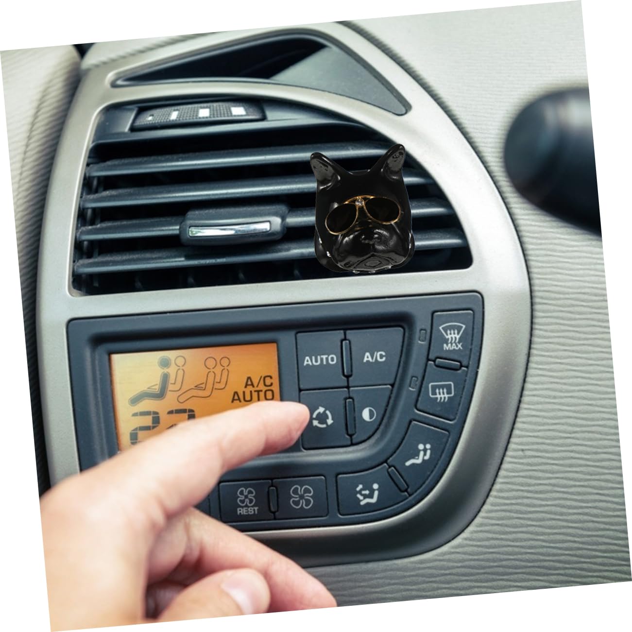 PartyKindom 3pezzi Clip Per Ventilazione Auto Forma Di Testa Di Cane Accessorio Per Auto Decorazione Creativa e Profumata Facile Da Installare Adatto Per Ufficio e Casa Per Occasioni Speciali