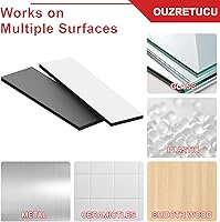 Vista 7 de Tiras magnéticas autoadhesivas, paquete de 10 cintas magnéticas adhesivas de 3 x 3/4 pulgadas (2.953 x 0.787 x 0.079 in)