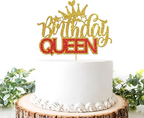 Decoración de pastel de reina de cumpleaños, suministros de decoración de fiesta de baby shower para niñas y mujeres, revelación de género, disponible en Yaxa Venezuela