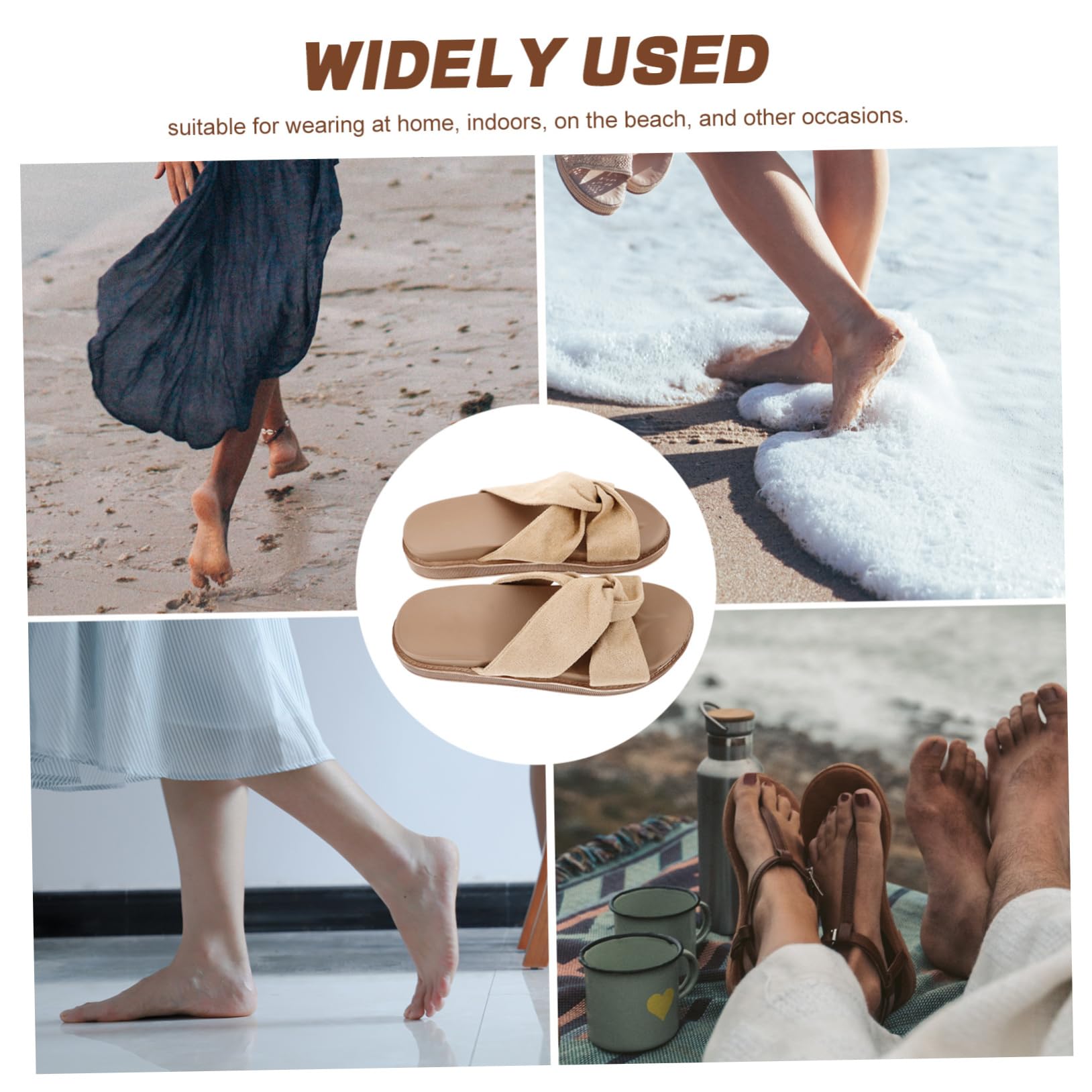 LIFKOME Sandalias Planas Zapatillas De Verano para Mujer Zapatillas De Mujer Sandalias De Mujer Zapatos De Playa De Verano para Exteriores Sandalias De Playa Antideslizantes Zapatos De