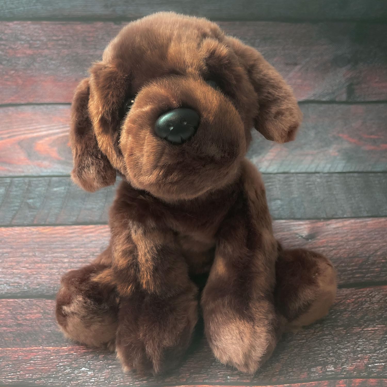 Vfm Chocolate Labrador Soft Toy Dog Plush Lifelike Toy Brown