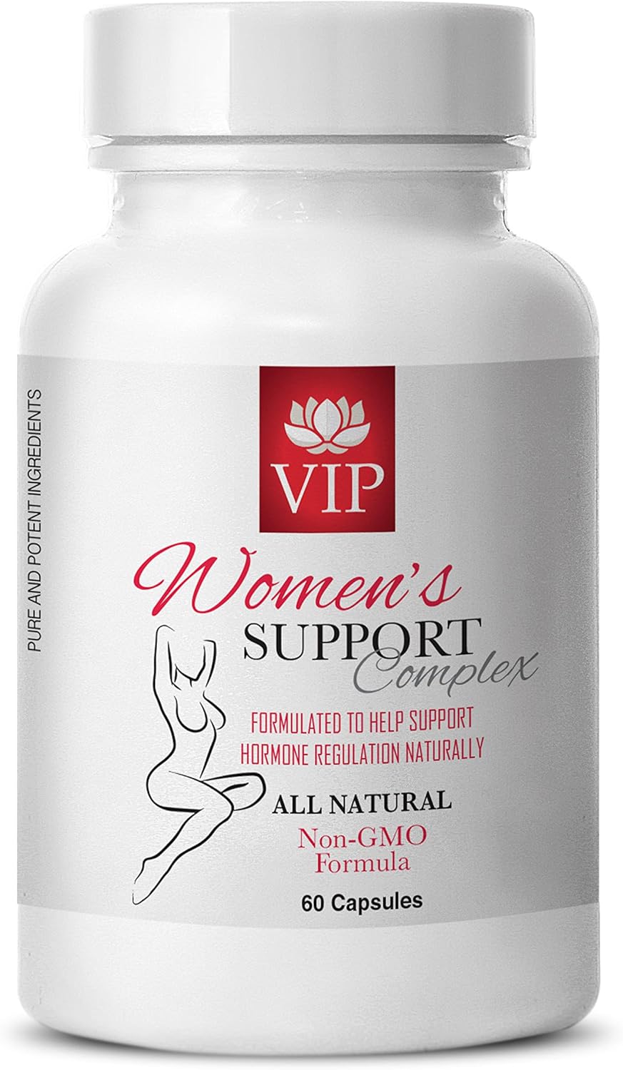 WOMENS SUPPORT COMPLEX - Clover Aerial Mix, Black Cohosh Root Extract, Certified Blessed Thistle, Red Raspberry Fruit, Standardized Cohosh Extract, Resveratrol Plant Extract, Sage Leaf, 2Bot