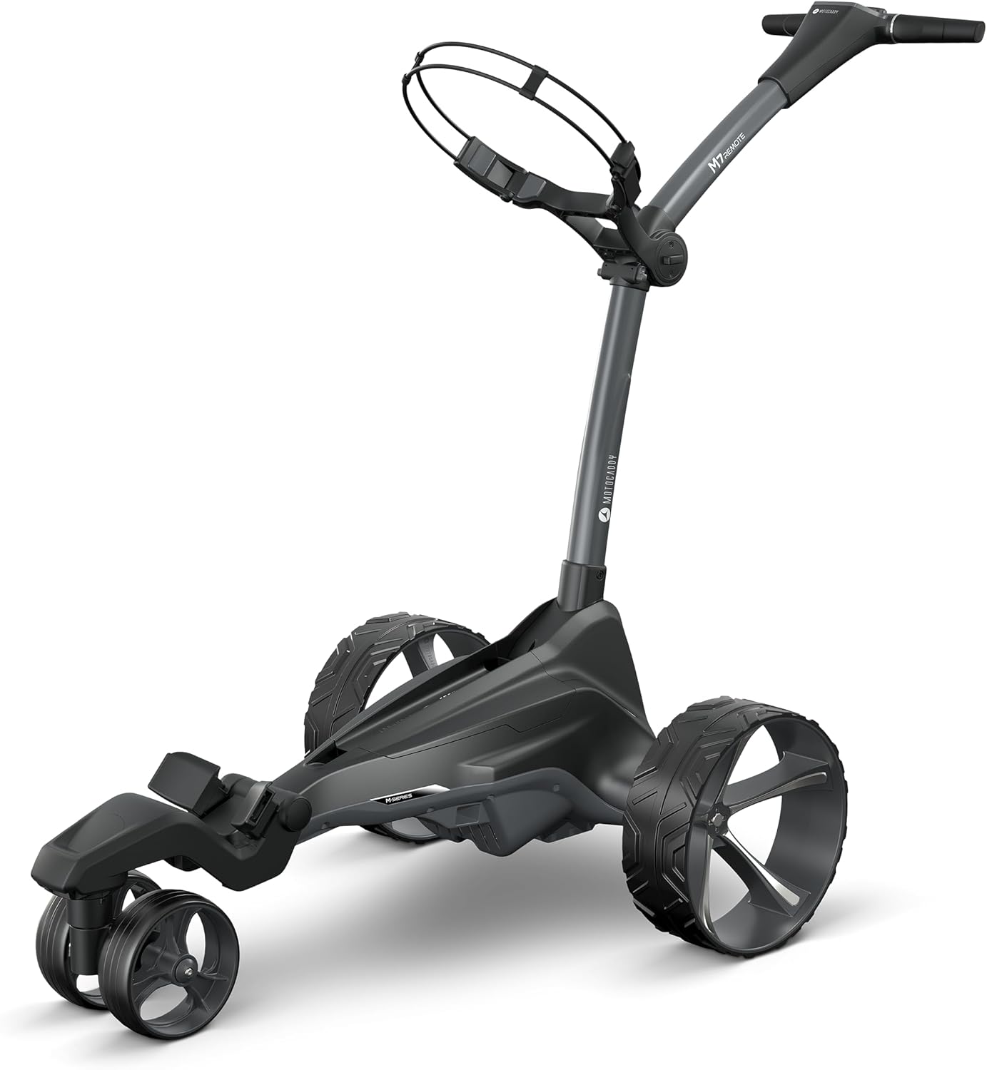 Izzo Swami ACE Golf GPS Rangefinder Bundle with Motocaddy M7 Remote Electric Golf Caddy, Click 'N' Connect Cable-Free Battery, Essential Accessory Pack, and 5 Ball Markers