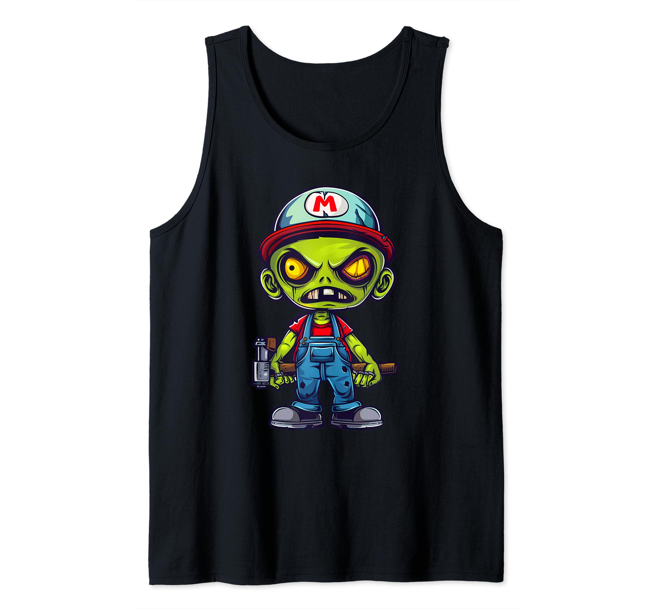 Disfraz de fontanero zombi Camiseta sin Mangas