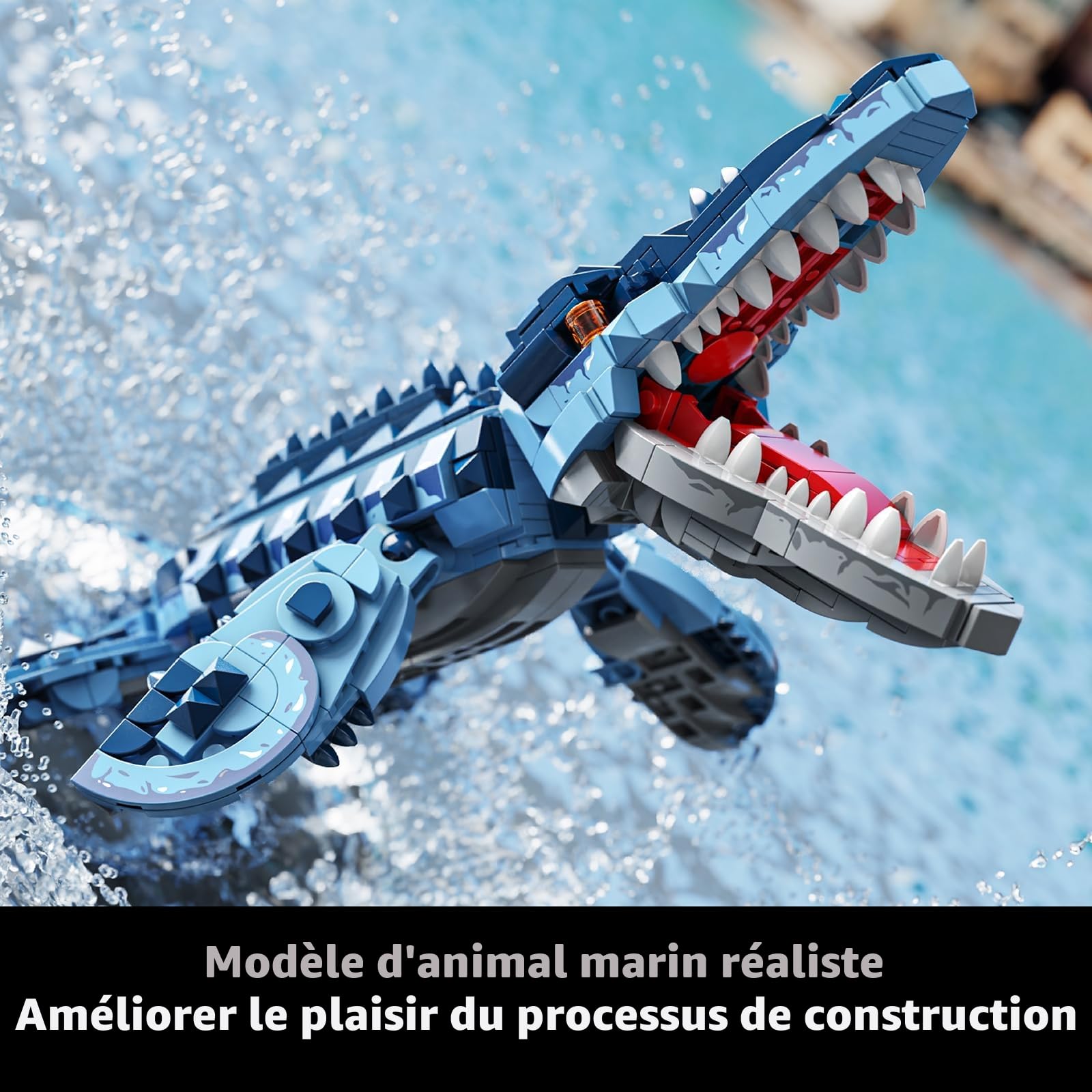 TYCOLE Mosasaurus Kit de Construction 805 Pièces pour Enfants et Adultes