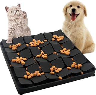 Silicone Leaf Snuffle Mat for Small Dogs | Dog Snuffle Mat Encourages Slow Feeding, Mental Stimulation and Smell Training Instincts â€“ Non-Slip Base, Easy to Wash Snuffle mat for Dogs (Small)