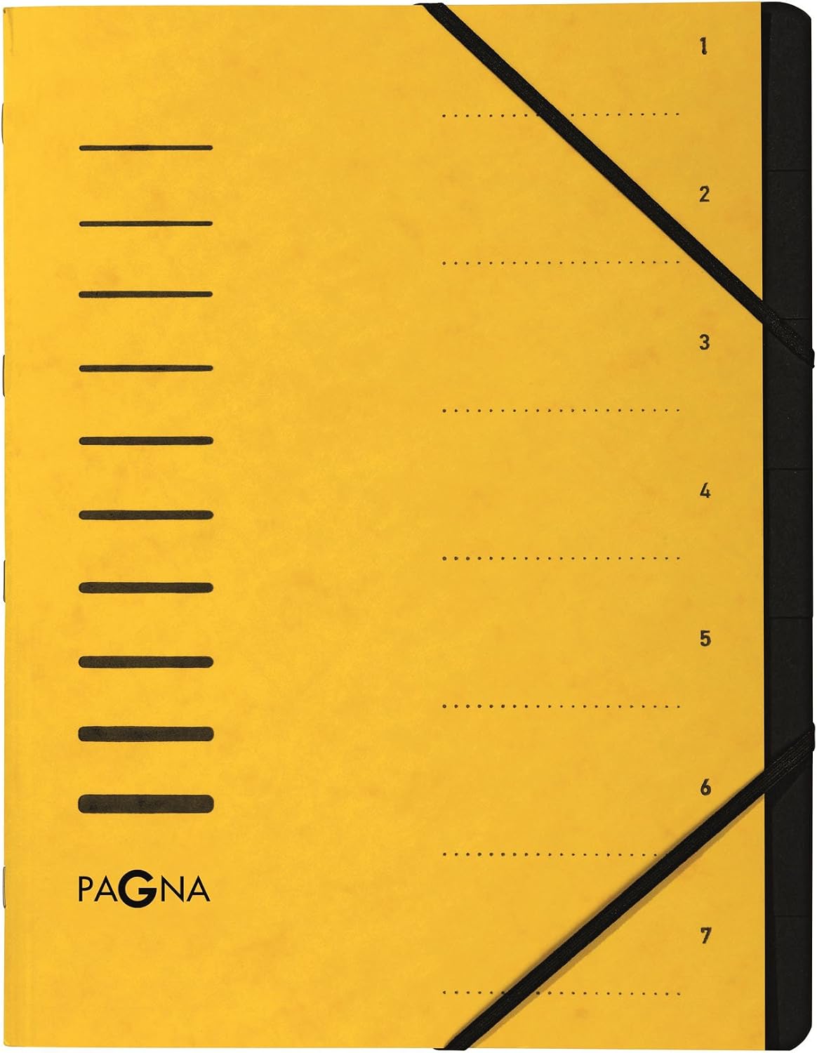 Pagna Document Wallet 7 Teilig of Agglomerated Pan, yellow, 7-teilig