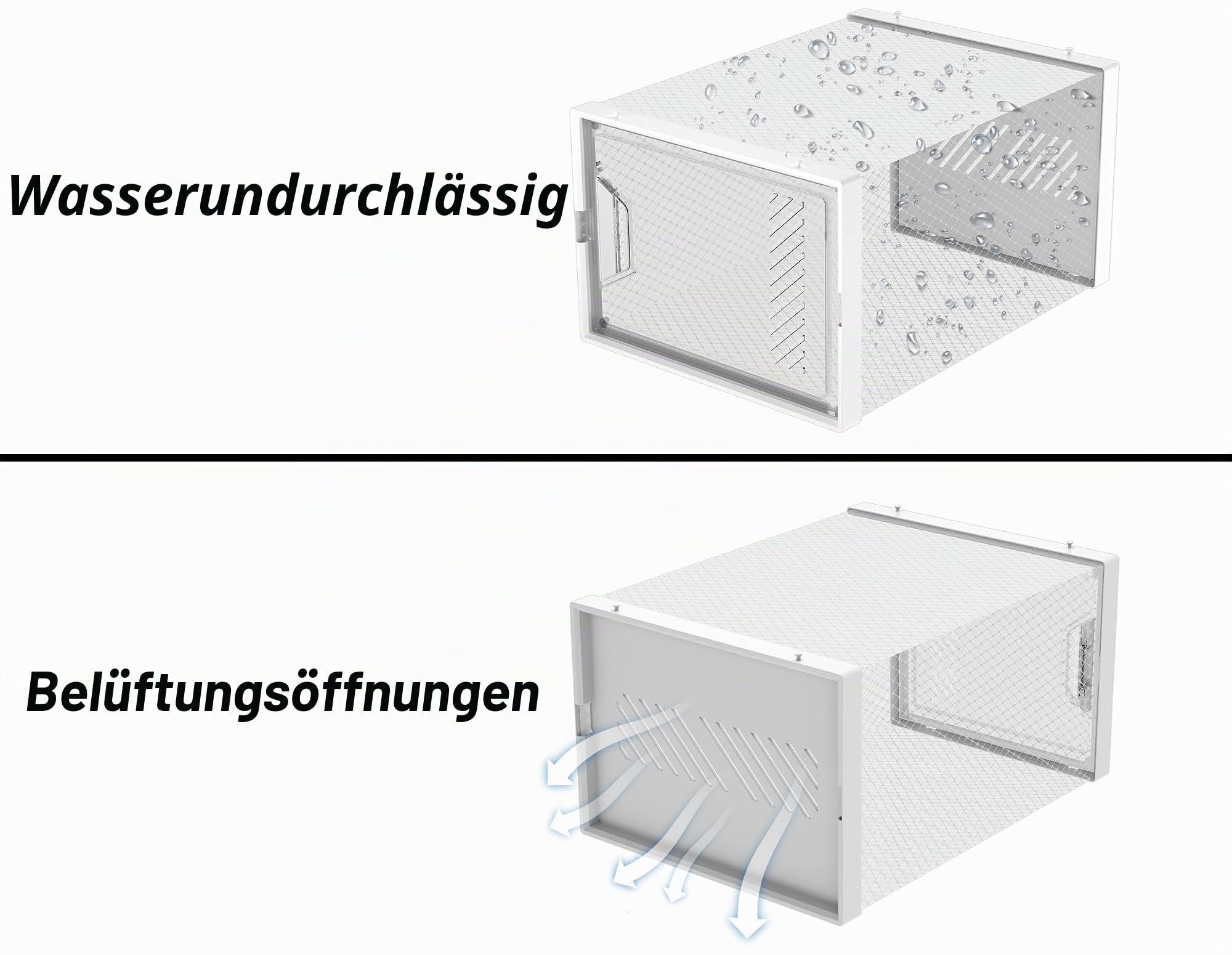 SIMPDIY Schuhboxen Stapelbar Transparent, 24er Pack Schuhkarton mit Deckel, Schuhaufbewahrung für Stöckelschuhe, Stiefeletten, Pumps, High Tops, bis Größe 46