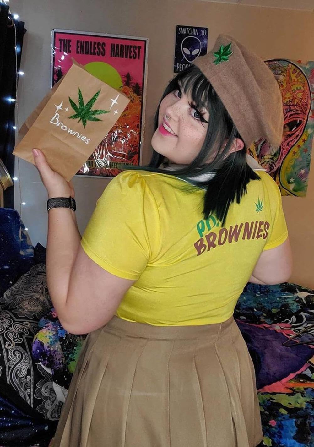 Dolls Kill Mary Jane Pot Brownie Costume - Stoner Scout Outfit by Trickz N' Treatz