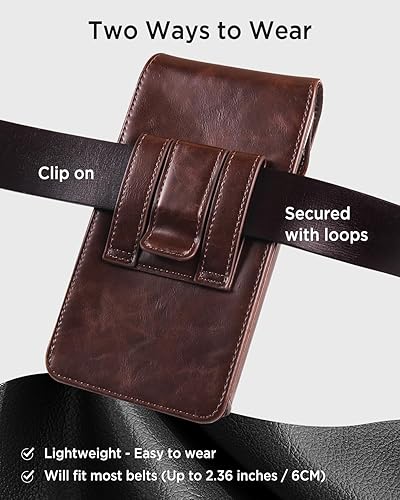 Miniatura 4 de Miimall Funda para teléfono celular para iPhone 17, 17 Pro 16, 16 Pro 15, 15 Pro 14, 14 Pro 13, 13 Pro 12, 12 Pro 11, 11Pro XR, funda de cuero para