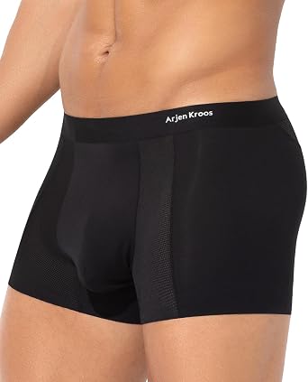Arjen Kroos Mens Moisture Wicking Breathable Mesh Boxer Briefs with Pouch Sexy Modal Comfort Trunks 1 Pack