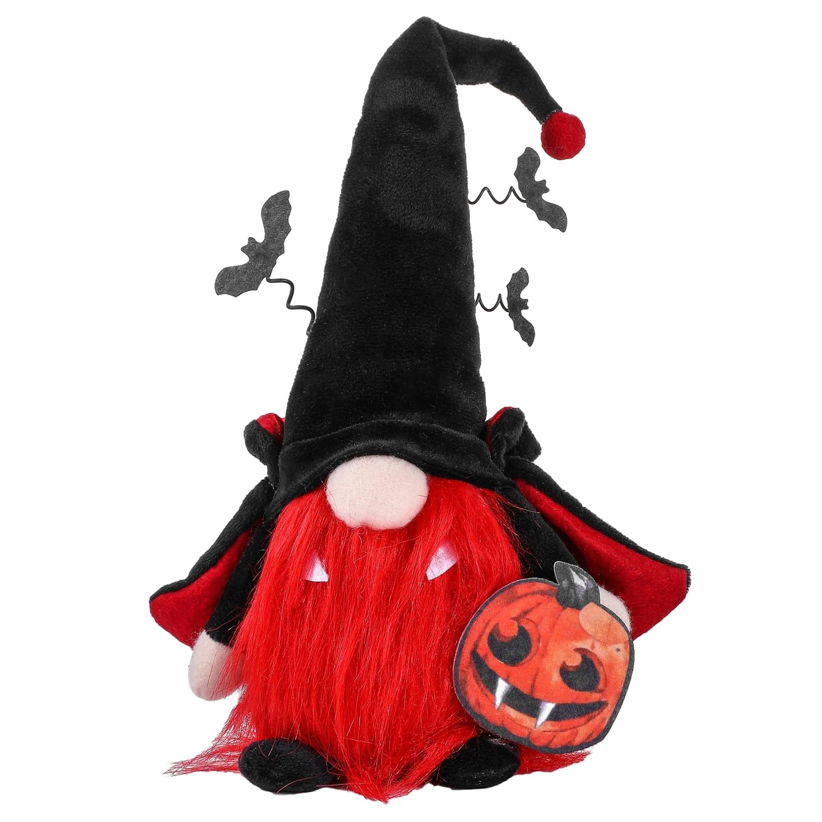 RetroNest Halloween Gnome Decor,Faceless Vampire Bat Doll Figurine,Spooky Cute Ornament For Shelf Table Party Home Gift Seasonal Halloween Decorations Black