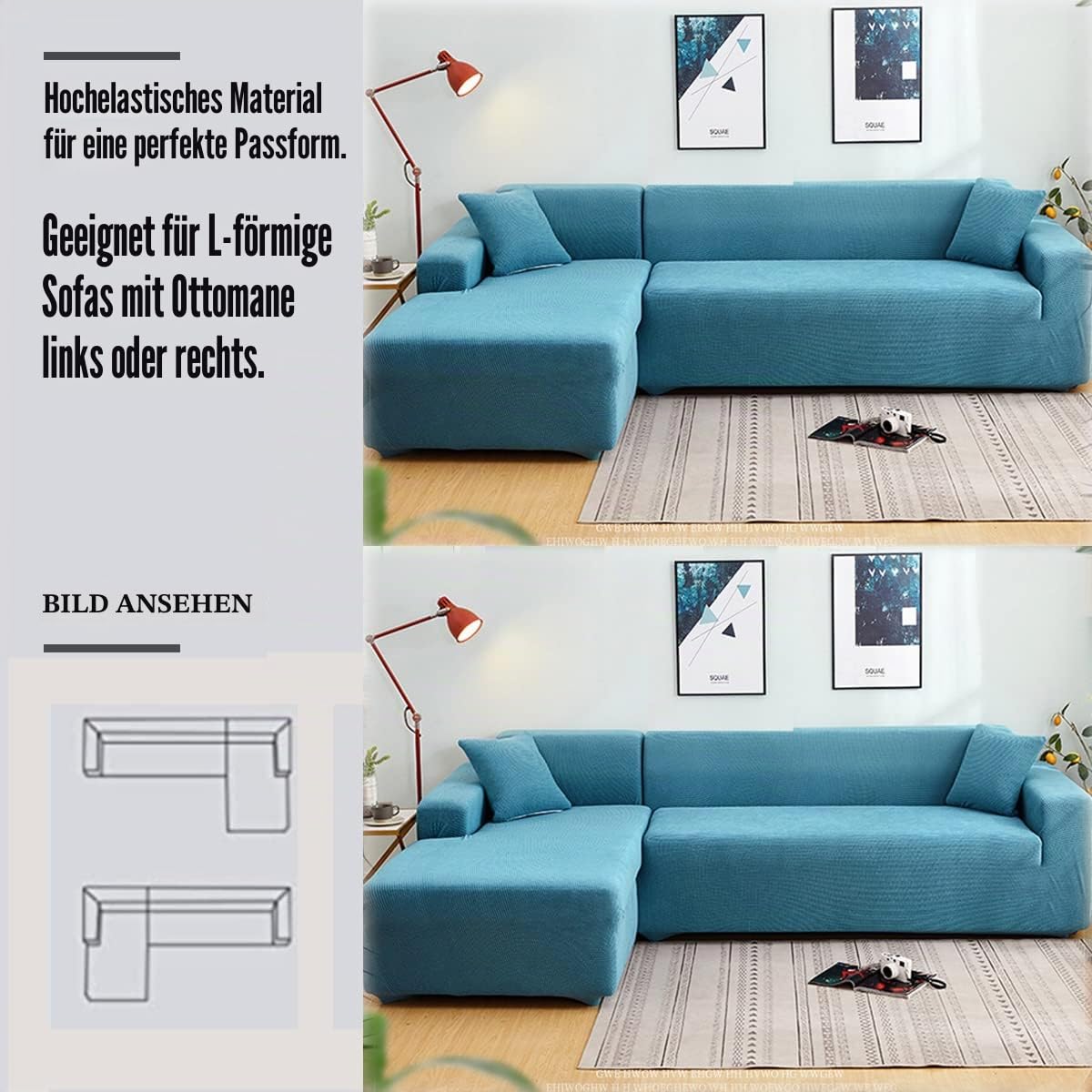 Dicke Couchbezüge für 1, 2, 3, 4-Sitzer, Sektionalsofa, Couchbezüge, L-Form, Stretch-Schonbezug für Wohnzimmer, Hunde, Haustiere, waschbar, langlebiger Möbelschutz, Polarfleece, weinrot (3 Sitze)