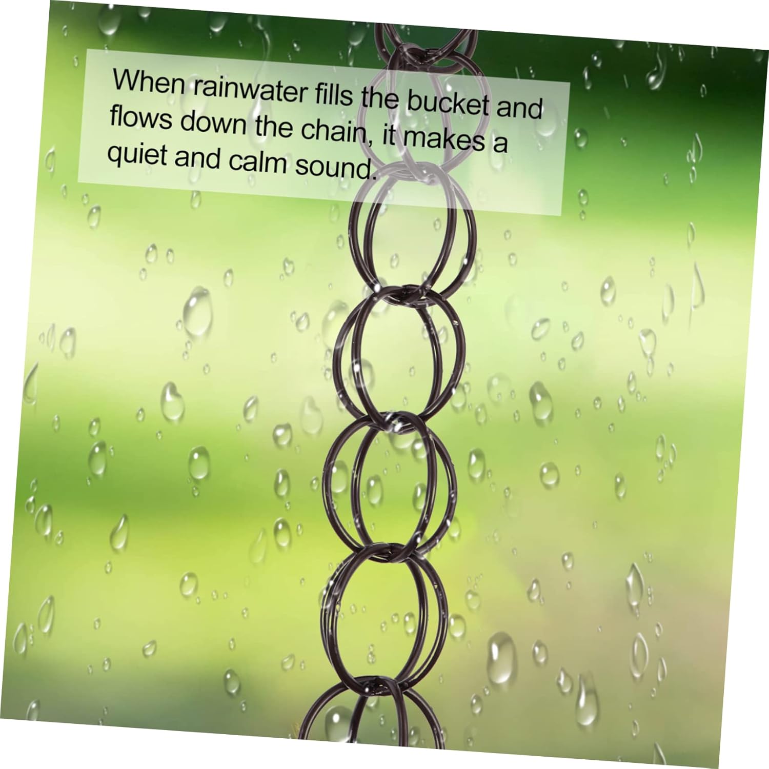 1m Rain Chain for Divert Chain Downspout Outdoor Gutter Rain Gutter Collection System Outdoor Decor