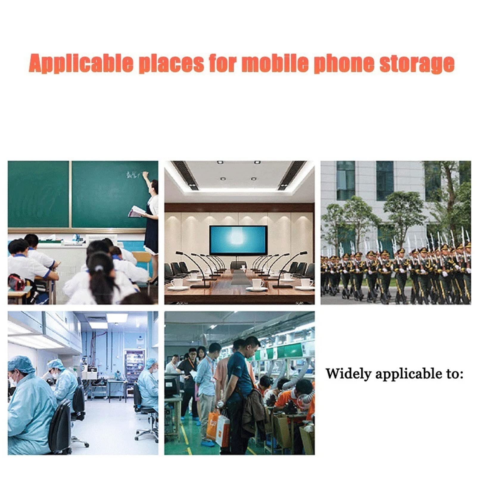 Governo di stoccaggio dei telefoni cellulari della lega di alluminio della parete degli armadietti del telefono cellulare con serratura di sicurezza per la scuola dell'azienda di noleggio auto