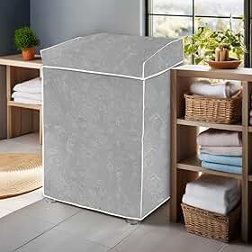 Capa Impermeável para Máquina de Lavar em Couronil, Cinza, 98x61x63cm, Proteção Contra Sol e Chuva, Compatível 7kg a 15kg
