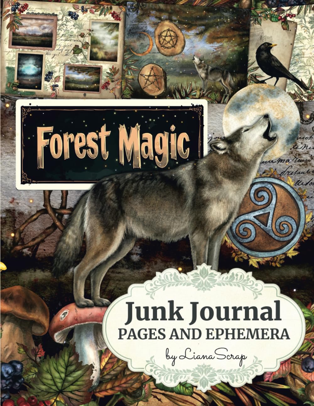 Forest Magic by LianaScrap: Junk Journal Pages and Ephemera