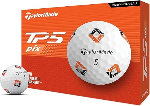 TaylorMade 2024 TP5 PIX 3.0 USA Golf Balls 12-Pack