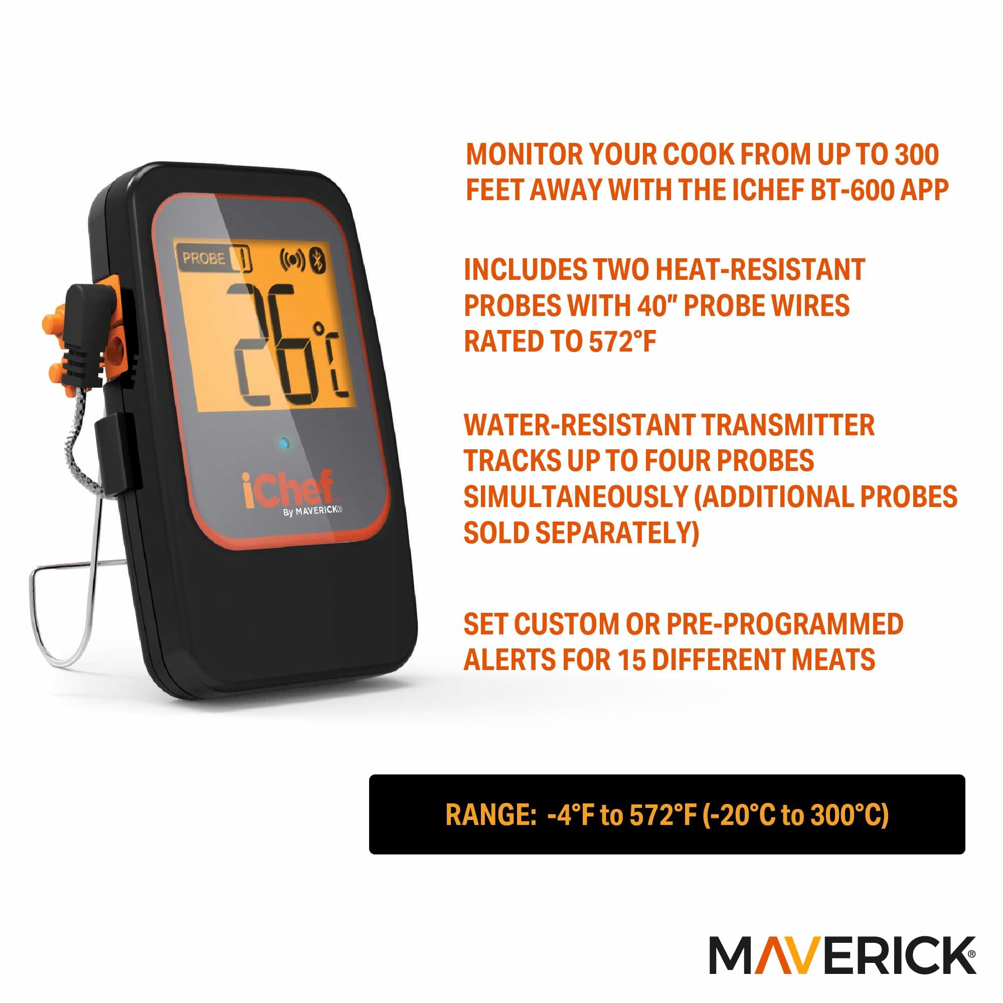 Termometro barbecue New BT600 Bluetooth Maverik