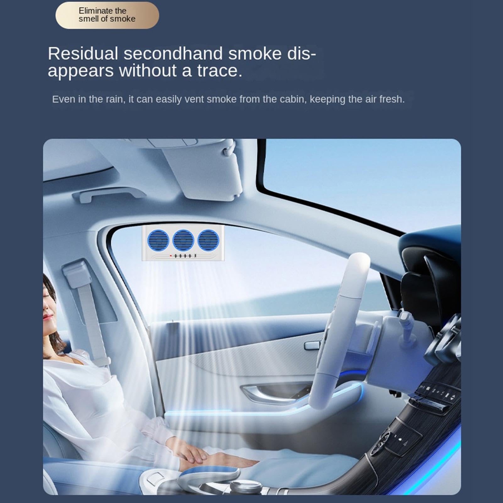Ventilatore Solare per Auto,Radiatore Solare a Tre Uscite - Estrattore d'Aria per Veicolo | per Camper Viaggi Autostrada Uso Quotidiano Furgone SUV Pickup