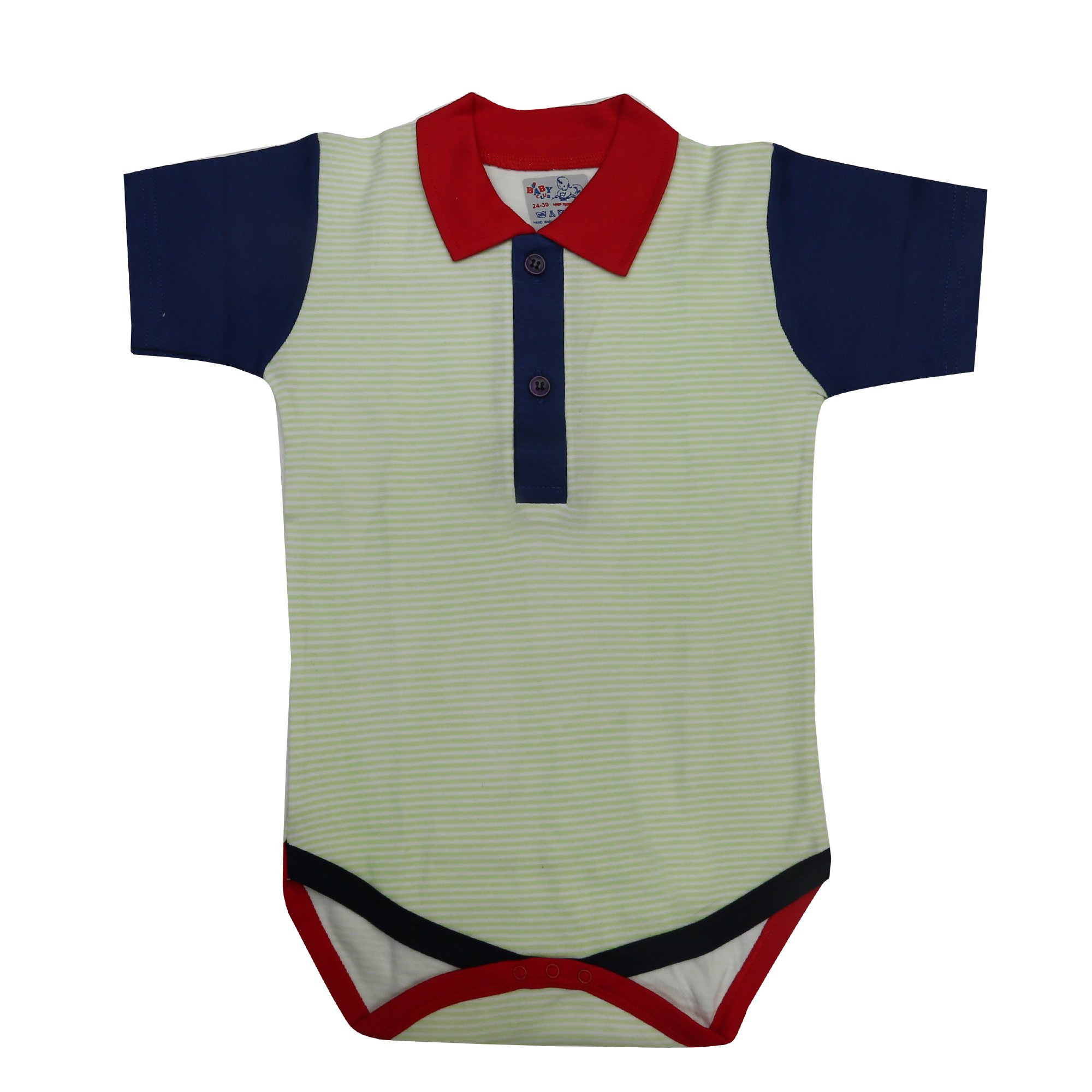 Kaboos100% Cotton Multicoloured Baby Bodysuit