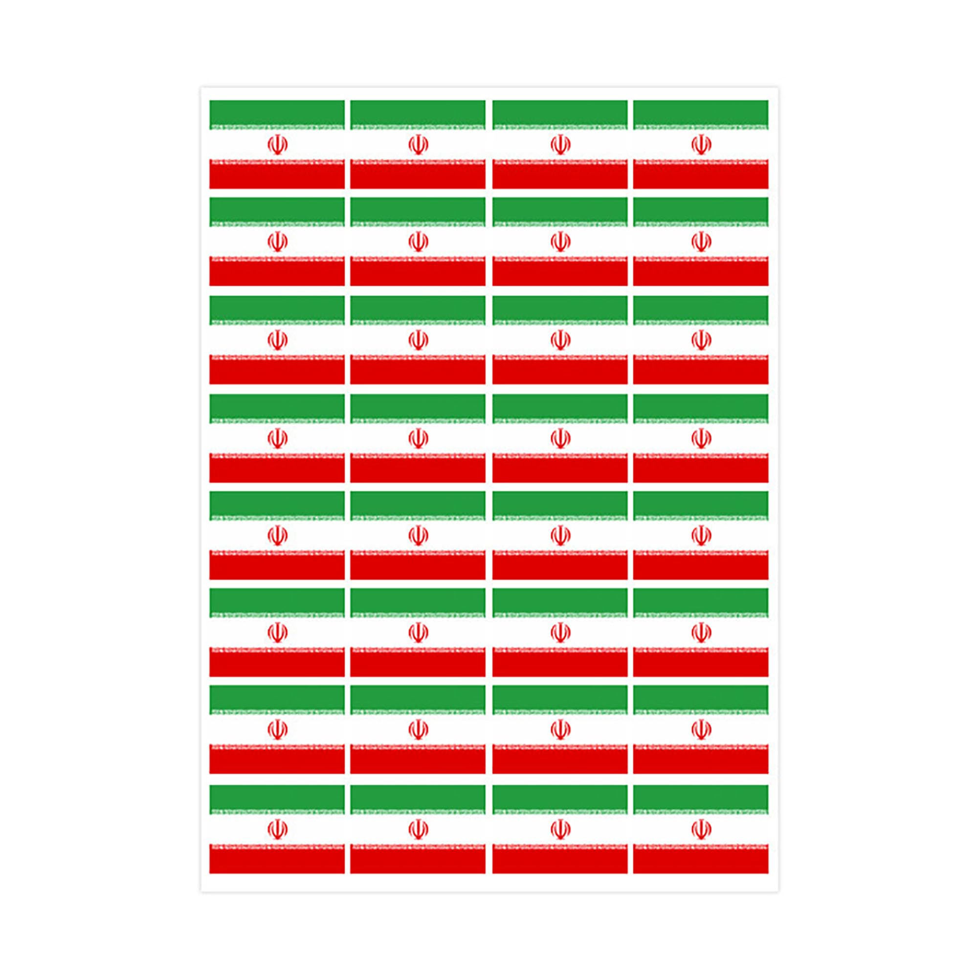 Tgspyxch Normal Iran Irn National Colour Face Stickers Temporary Arm Stickers Fan Supporter Body Decals For Sports Events Football Viewing Parties Festivals Parades Support