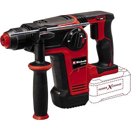 Einhell Professional Marteau Perforateur sans fil HEROCCO +5 - Power X-Change (18V, 2.2J, SDS-Plus, avec coffret de transport E-Box, moteur sans charbon) Livré avec Batterie 3,0Ah et Chargeur