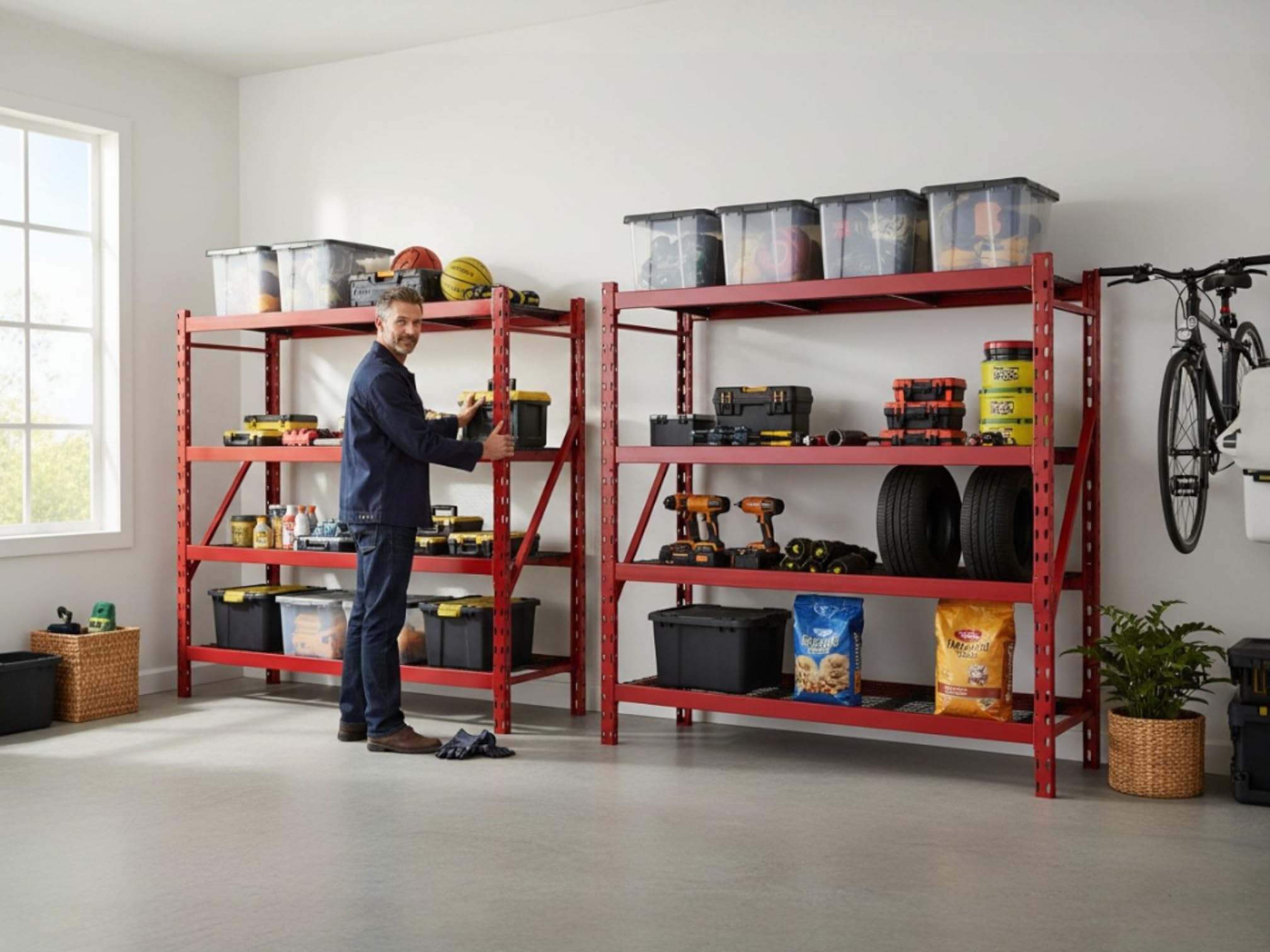 Amazon.com: Heavy Duty Member Mark 4-Shelf Industrial Storage Rack