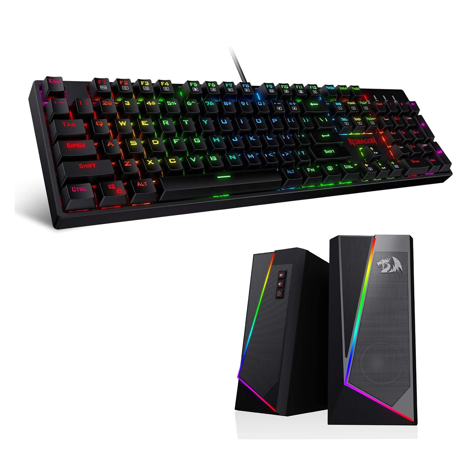 Amazon.com: Redragon K582 SURARA RGB LED Backlit Mechanical Gaming