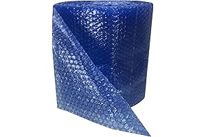 uBoxes Small Blue Bubble Cushioning Wrap 60' 3/16"