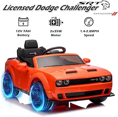 Miniatura 2 de FORESEE Auto eléctrico de 12 V con control remoto para niños, vehículos motorizados para niños, vehículo eléctrico de motor recargable, suspensión